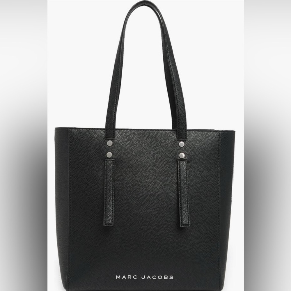 Marc Jacobs Black Leather Large Tote